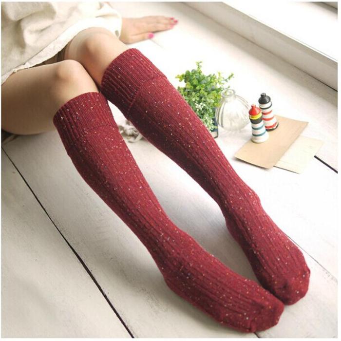 Cute Overknee Socks Winter Autumn Warm Knee High Stockings
