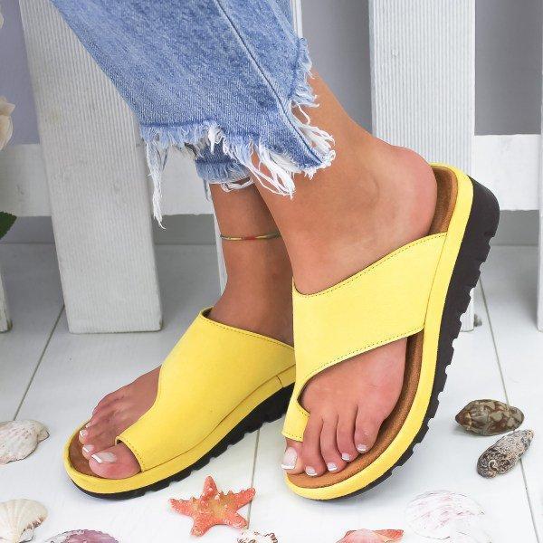 Women Comfy Low Heel Open Toe Casual Sliver Sandals