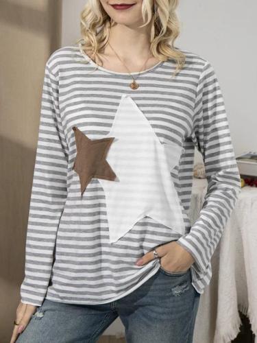Ladies Casual Striped Top