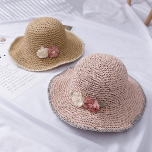Handmade Weave Flower Sun Hats for Women Summer Women Outdoors Sunshade Straw Hat Beach Hat