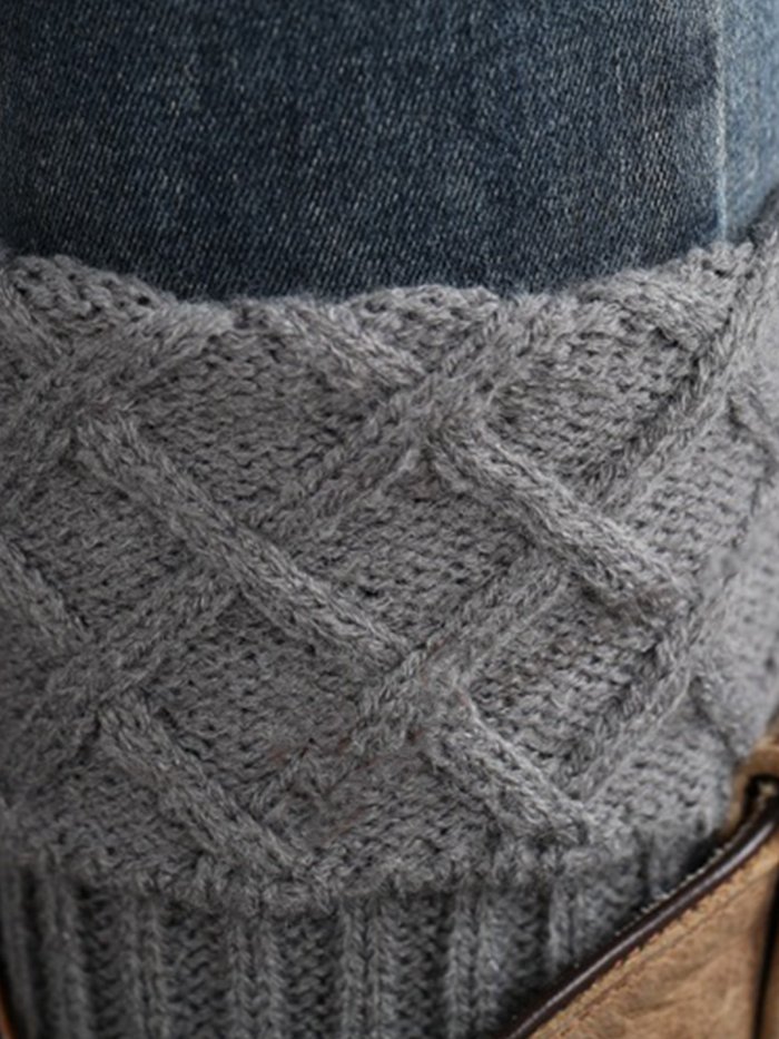 Knitted Short Ruffled Plain Ankle Sock