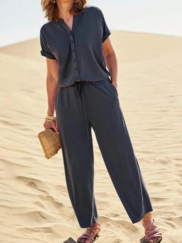 Casual Plus Size Jumpsuit Overalls One-Pieces