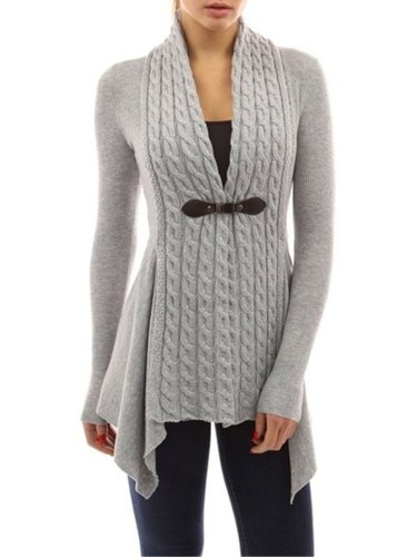 Plain Basic Asymmetrical Hoodies & Sweatshirt