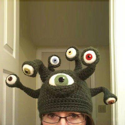 Octopus Eye Hat Creative Halloween Handmade Hat