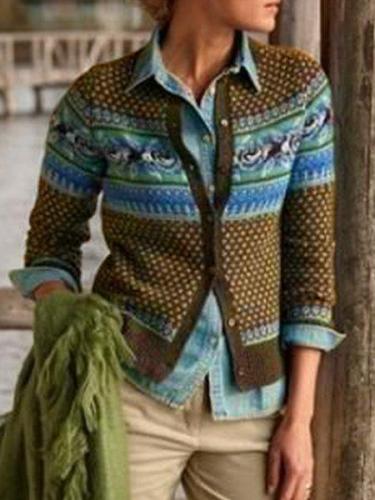 Vintage Tribal Long Sleeve Cardigan