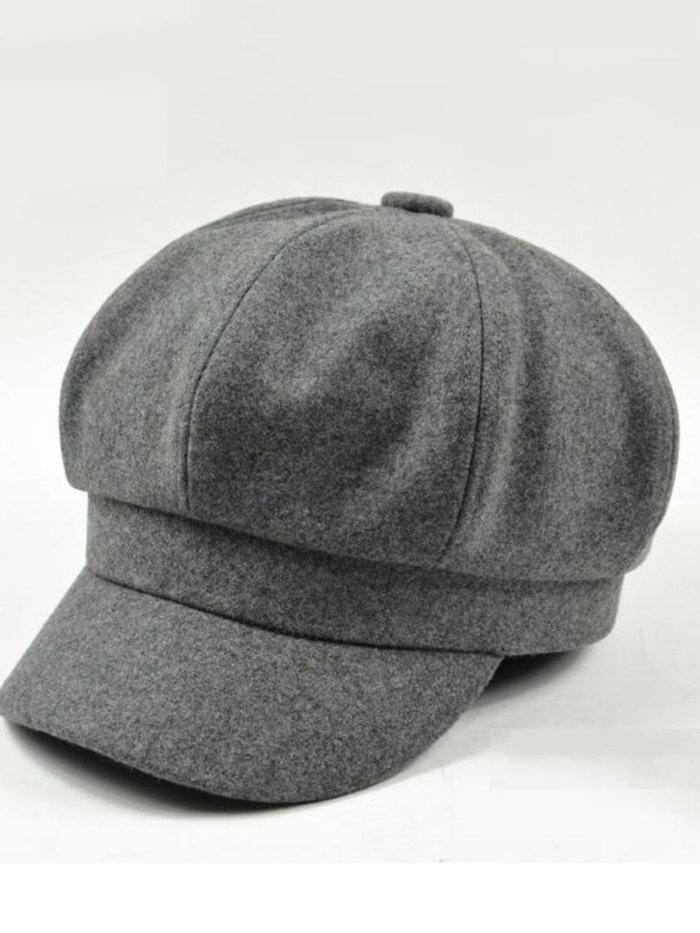 Solid Casual Fashion Beret