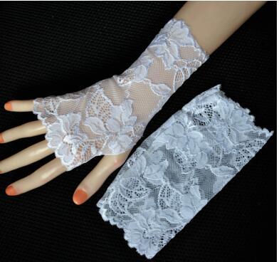Women's sexy fingerless lace glove female elegant short summer sunscreen driving glove R1904