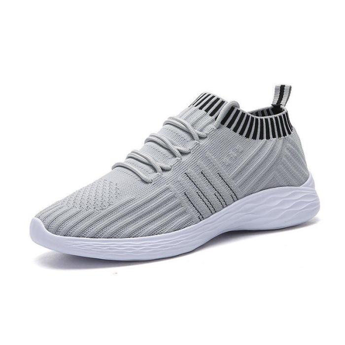 Women Knitted Fabric Sneakers Casual Comfort Lace Up Shoes