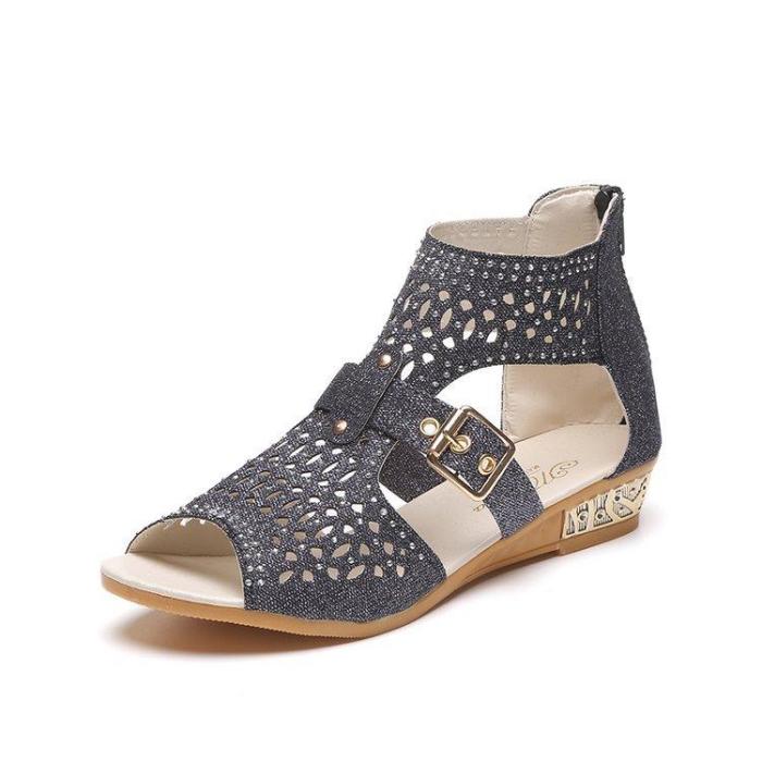 Women Sandalia Casual Rome Summer Shoes Fashion Rivet Gladiator Sandals
