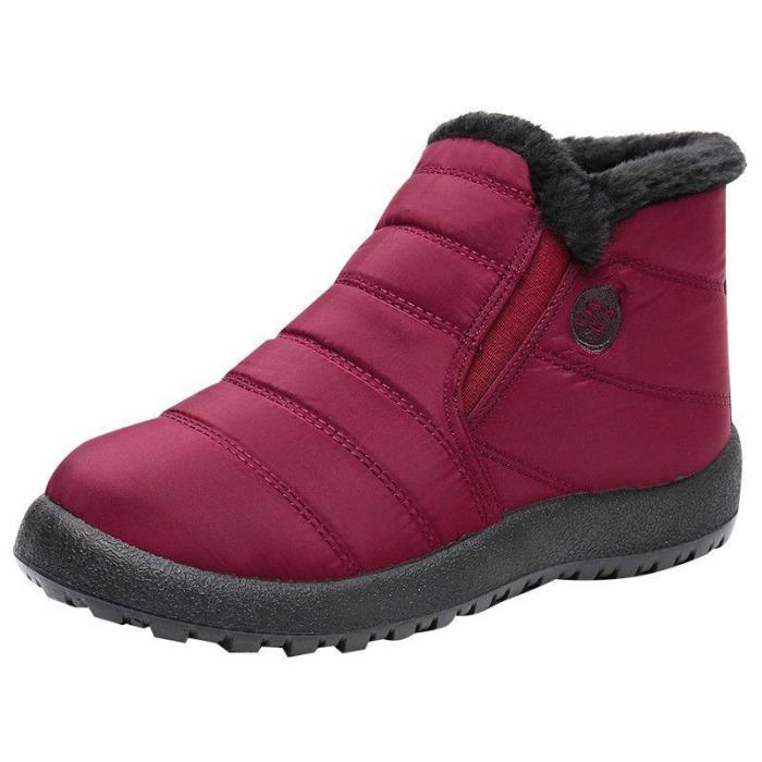 Women Winter Waterproof Comfy Slip-On Snow Boots