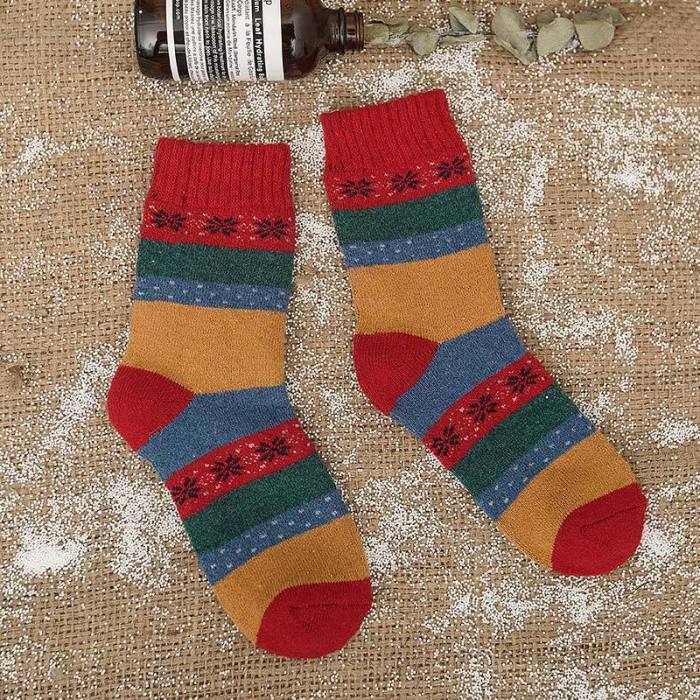 New Winter Thermal Cashmere Socks Women Warm Wool Socks
