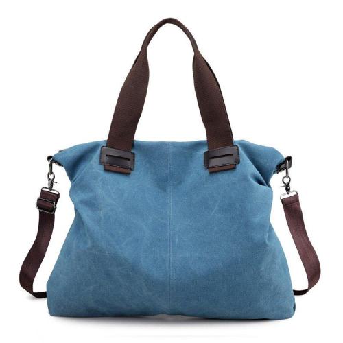Bag - Casual Soild Durable Thicker Canvas Large Capacity Shoulder Bag
