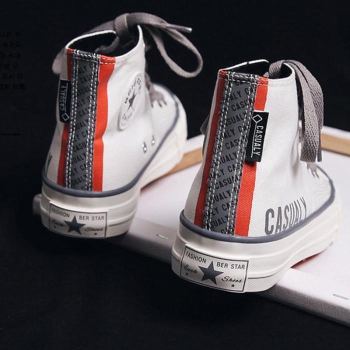 Casual And Comfortable High-Top Canvas Shoes