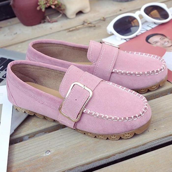 Women Flocking Loafers Casual Comfort Slip On Shoes