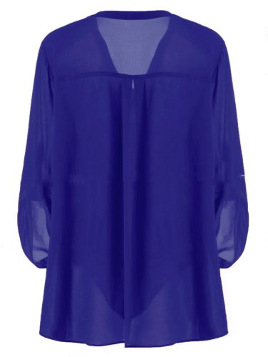 Women Summer Casual 3/4 Sleeve Linen Shirts & Tops