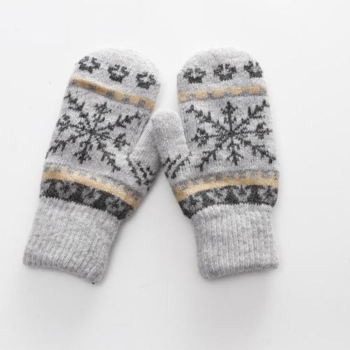 Women Gloves Winter Knitted Warm Gloves Delicate Pattern Windproof Gloves Mittens  Gloves Heated for Christmas