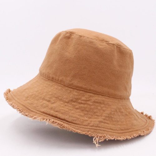 Color Fringed Fisherman's Cap, Soft Aluminum Wire Women's Outing Basin Hat