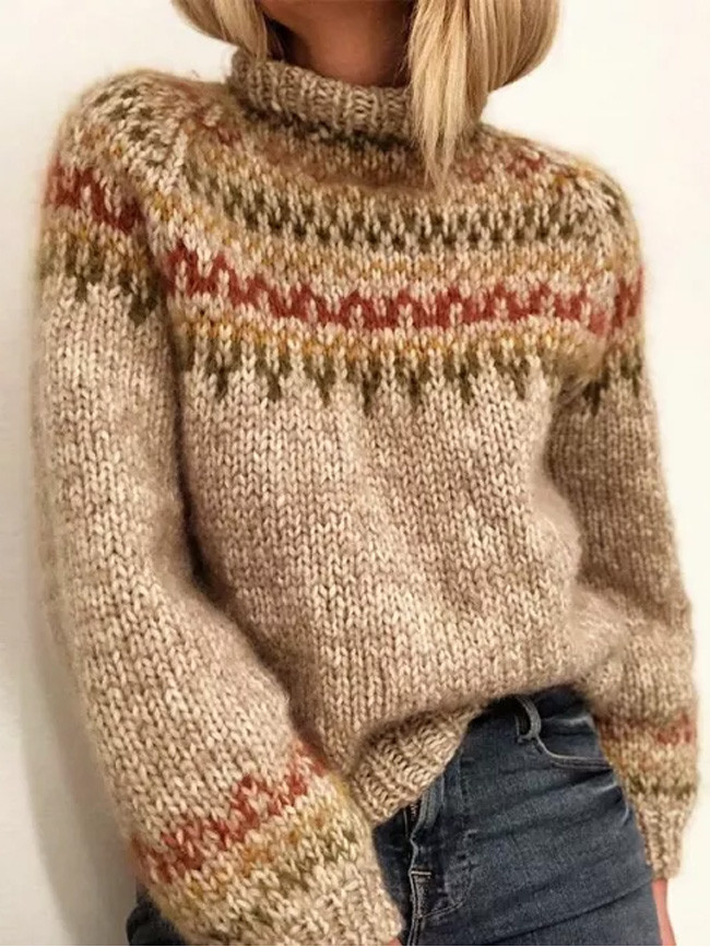 Turtleneck Sweaters Women Autumn Winter Warm Long Sleeve Knitted
