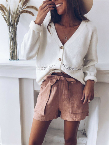 Casual Knitted Sweater Cardigan Button Tops Autumn Winter Warm Long Sleeve Sweater