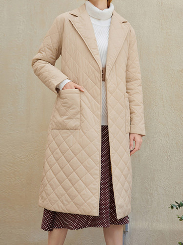 Winter Coat Women Style Long Straight Casual Warm Long Outerwear