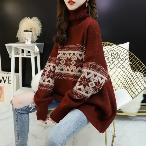 Winter Turtleneck Bottoming Shirt Thick Warm Pullover Women Sweaters