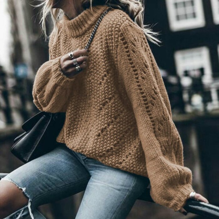 Hollow Out Women's Sweaters Autumn Winter New Knitted Pullovers