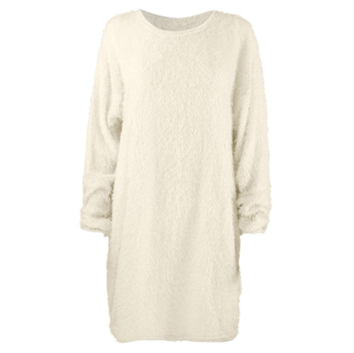 Casual Winter Thick Knit Turtleneck Warm Long Sleeve Pocket Pullovers Sweater Dress