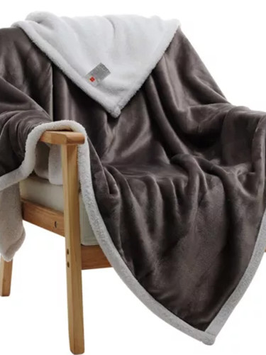 Winter Wool  Soft Sheep Velvet Flannel Plush Throw Blanket