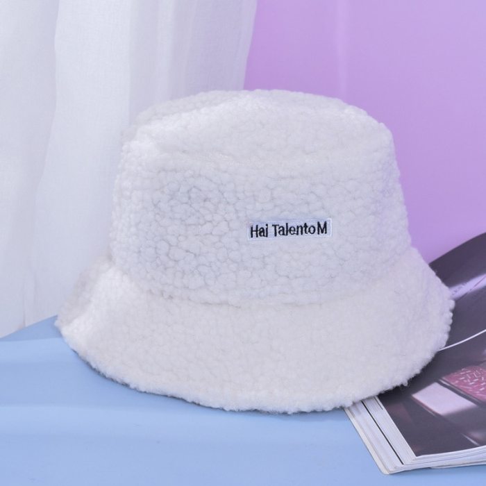 Women Hat Winter Artificial Fur Warm Plush Female Cap
