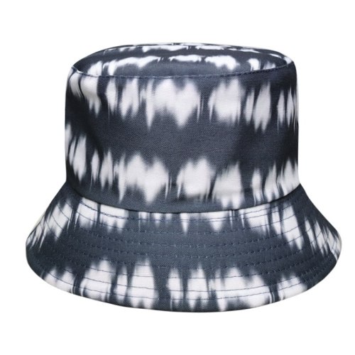 Double-sided Bucket Hat Cotton Flat Sun Hat Tie Dye Fisherman Hat