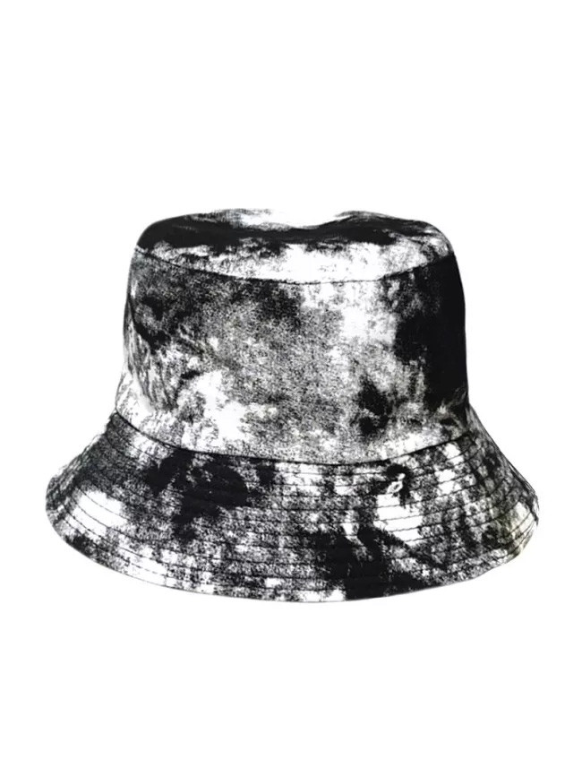Fashion Fisherman Hat Tie Dye Bucket Hats Bucket Cap Vintage Printed Fishing Hat