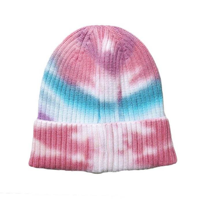 Fashion Tie-dye Winter Knitted Beanie Hat