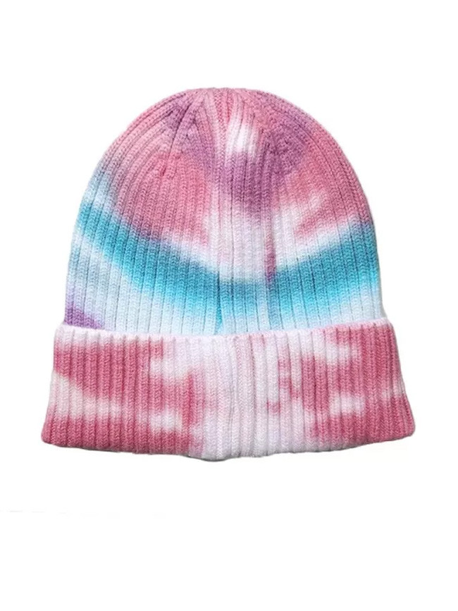 Fashion Tie-dye Winter Knitted Beanie Hat