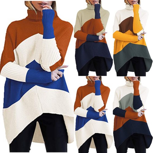 Winter Ladies Turtleneck Long Sleeve  Knitwear