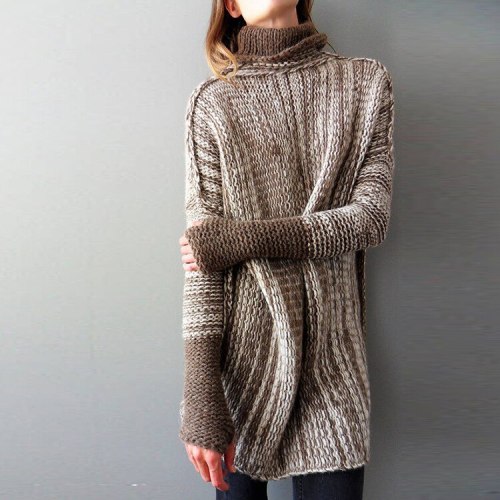 Turtlenecks Winter Clothes Pullovers Knitted Sweater