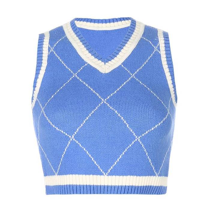 Top Sexy Fashion Knitting Tank Tops Sleeveless Casual Outerwear Sweater Vest