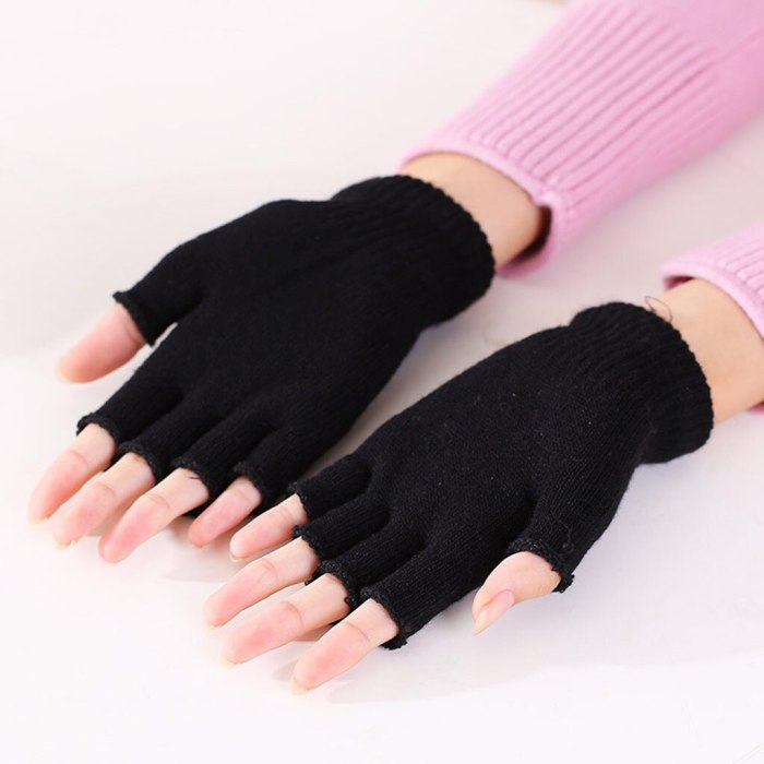 Women Knitted Fingerless Warm Winter Gloves Soft Comfortable gloves