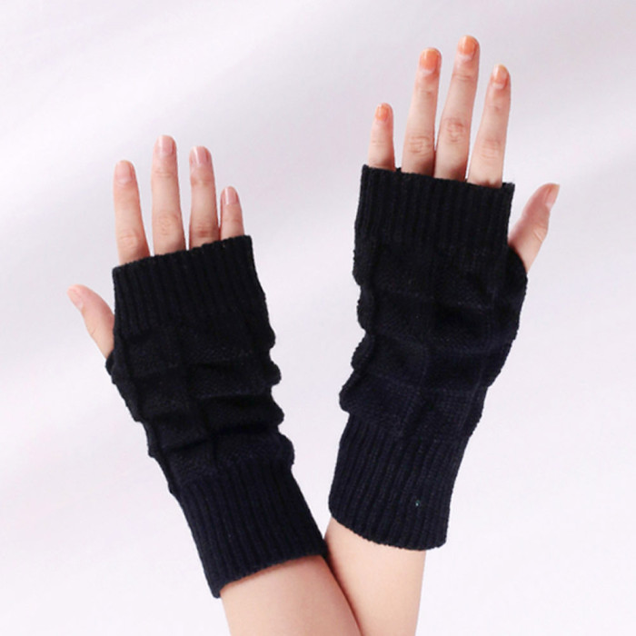 Warm long gloves leak finger short gloves half finger gloves
