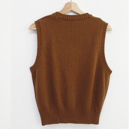 Women Autumn Vintage Geometric Sweater Vest