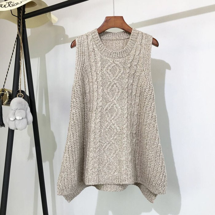 Autumn And Winter Clothing Thick Wool Vest Female Knitted Vest