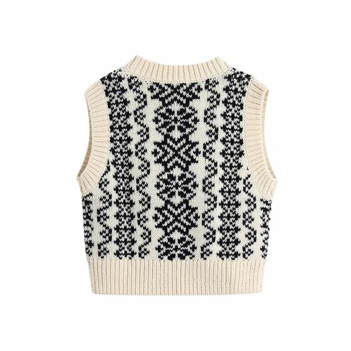 New Fashion Vintage Knitted Sweater Vest