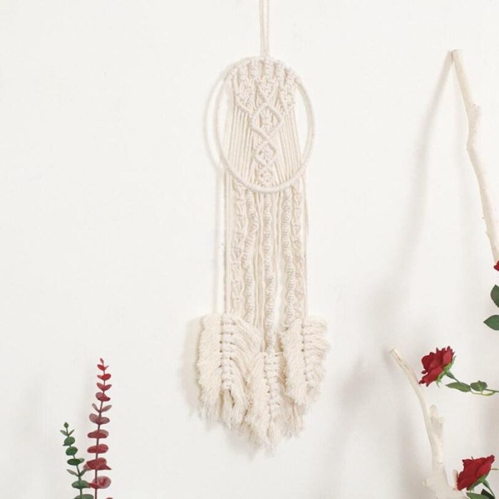 Dream Catcher Wall Tapestry Pendant Nordic Style Craft Hand Woven Home Decor