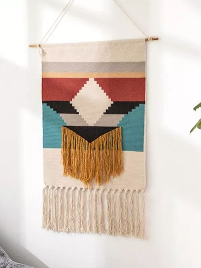Macrame Tapestry Hand Woven Bohemian Wall Hanging Tapestries Apartment Home Decor