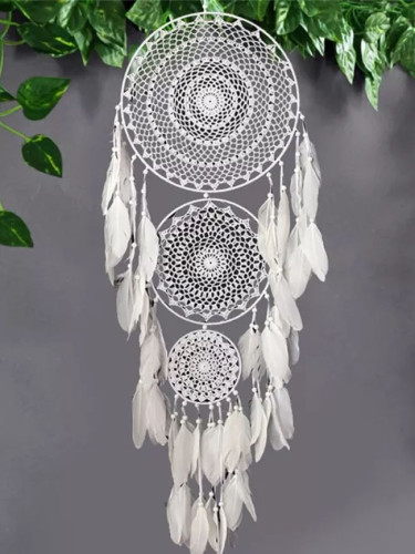 Metal Ring Circle Decorative Wall Hanging Feather Dream Catchers Home Decor