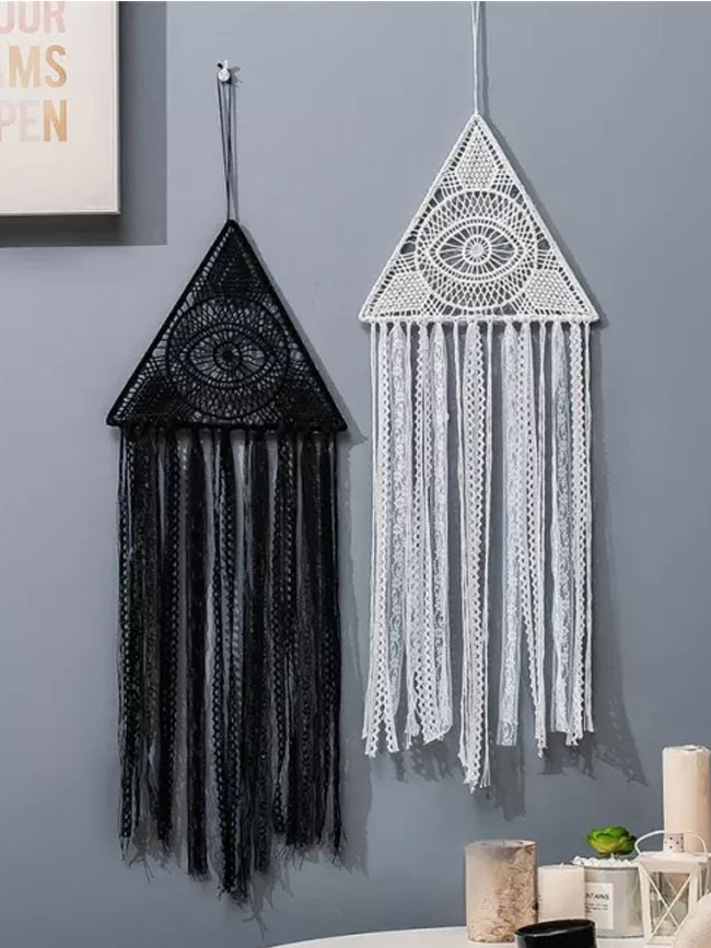1PC Handmade Fringed Lace Eye Dream Catchers Home Decorative