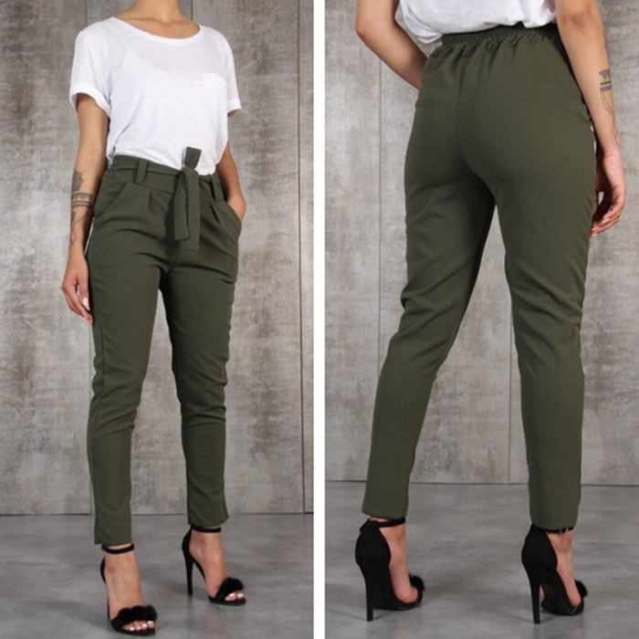 Casual Slim Chiffon Thin Pants For Women