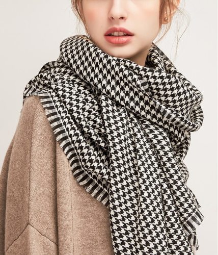 Plaid Winter Scarves Cashmere Holiday gifts