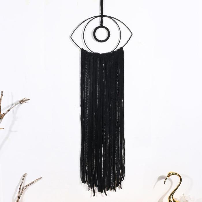 Evil Eye Dream Catcher Room Decor Nordic Christmas Room Decoration Black Wall Hanging Aesthetic Party Gift