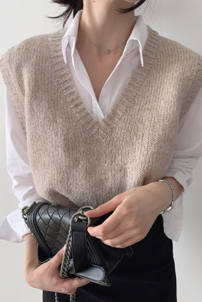 New Autumn Fashion Knitting Sweater Vest