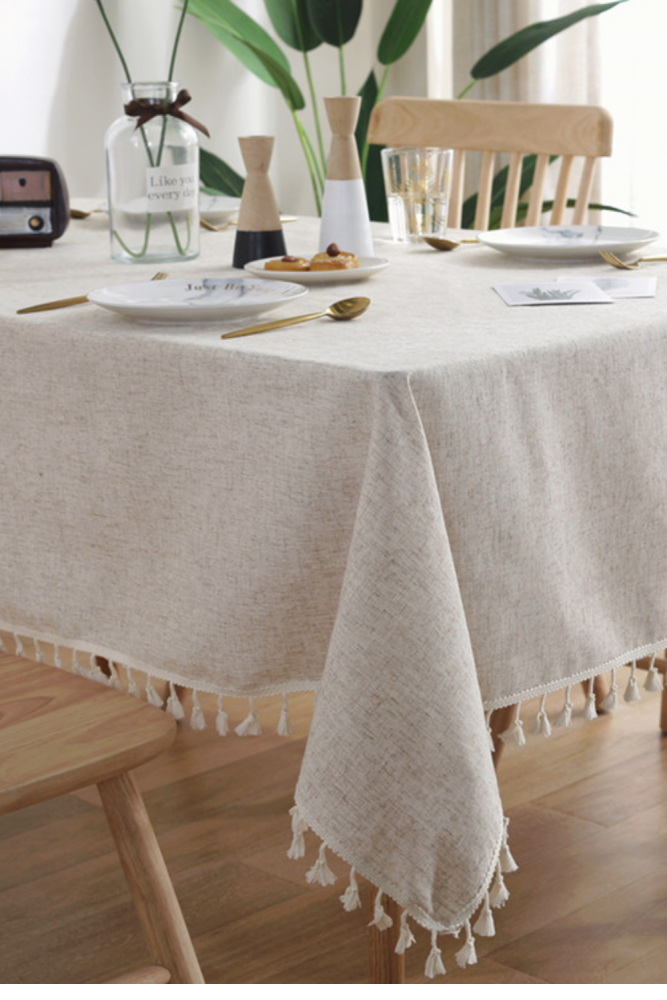 Home Decorative Table Cloth Linen Lace Tablecloth Rectangular Dining Table Cover Table Cloths